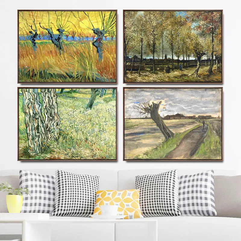 

Home Decoration Art Wall Pictures Fro Living Room Poster Print Canvas Paintings Netherlandish Vincent van Gogh Trees