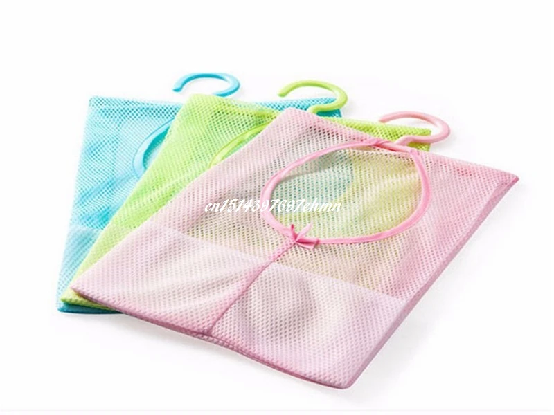 

1pcs 26*30cm Multi Purpose Mesh Hanging Storage Bag for Socks Stockings Bra Underwear Bathroom storage Pouch bags