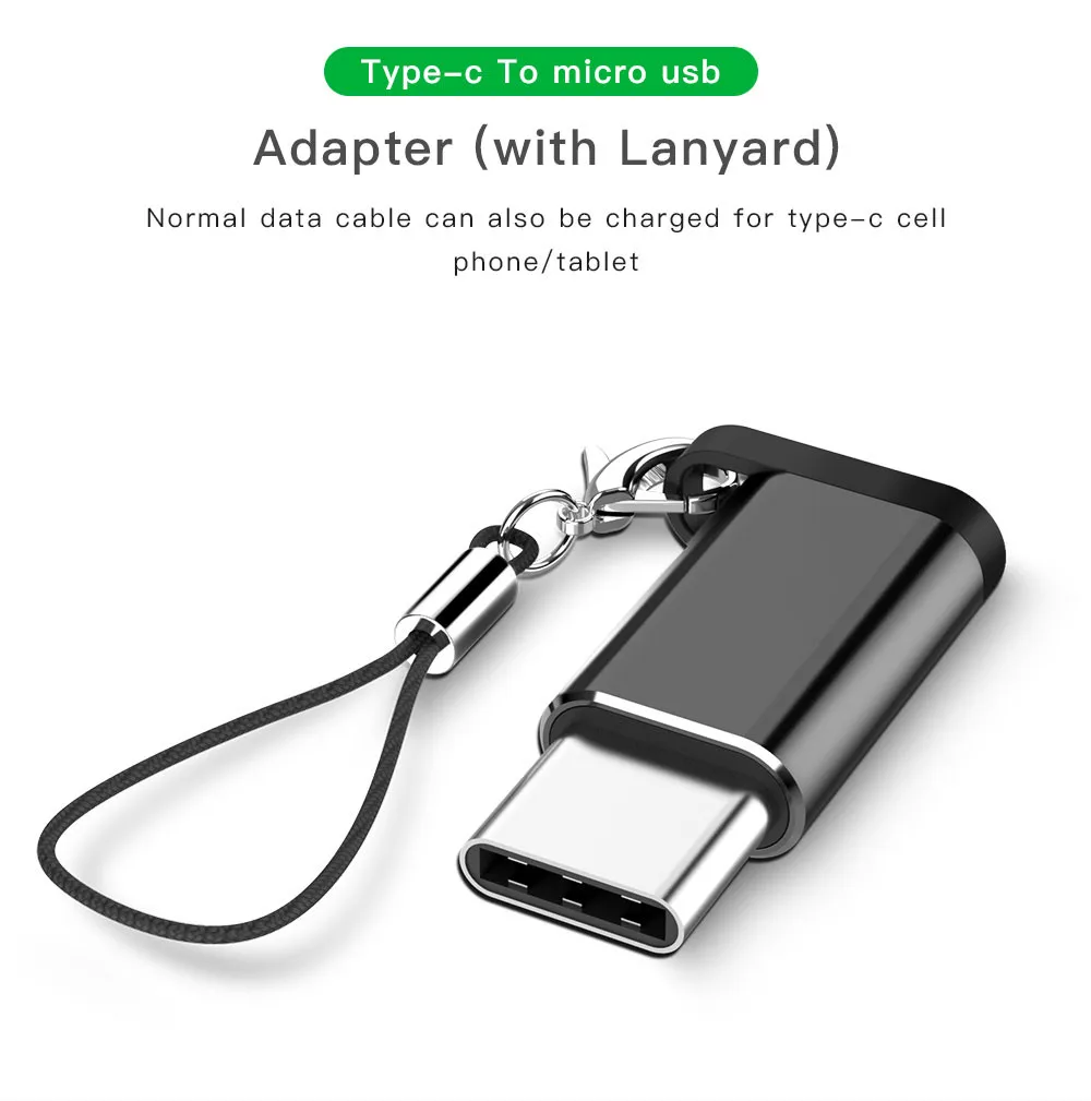 USB адаптер USB C к Micro USB конвертер Кабель type C адаптер USB 3,1 для Macbook samsung Galaxy S9 S8 huawei P10 P9 OTG адаптер