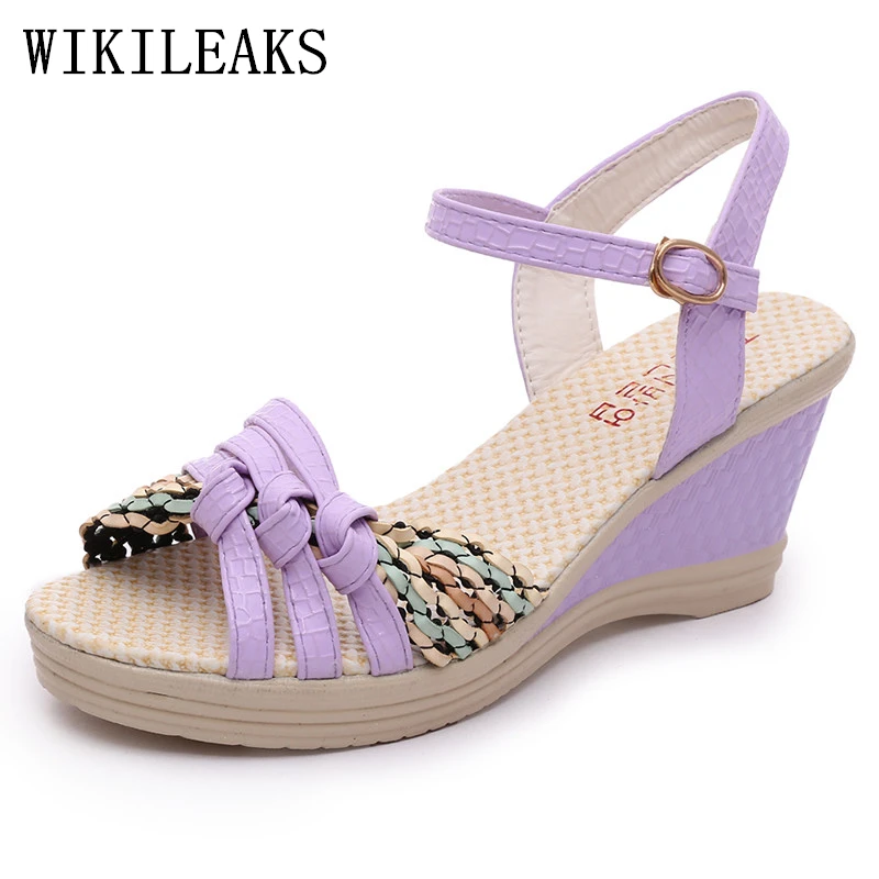 

designer wedges bohemian sandals summer shoes woman chaussures femme ete 2019 new zapatos mujer platform gladiator sandals women