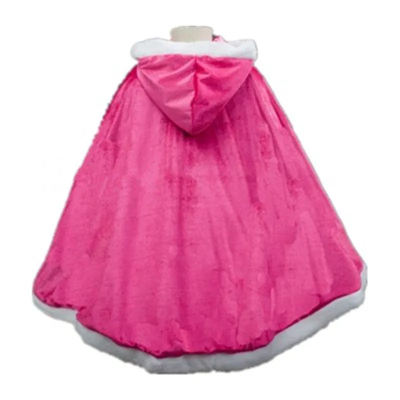 Shawl rose Детские платья для девочек; костюмы Белоснежки; рождественское платье для девочек; платья Рапунцель для малышей; vestido infantil Cindrella Elsa - Цвет: Shawl rose