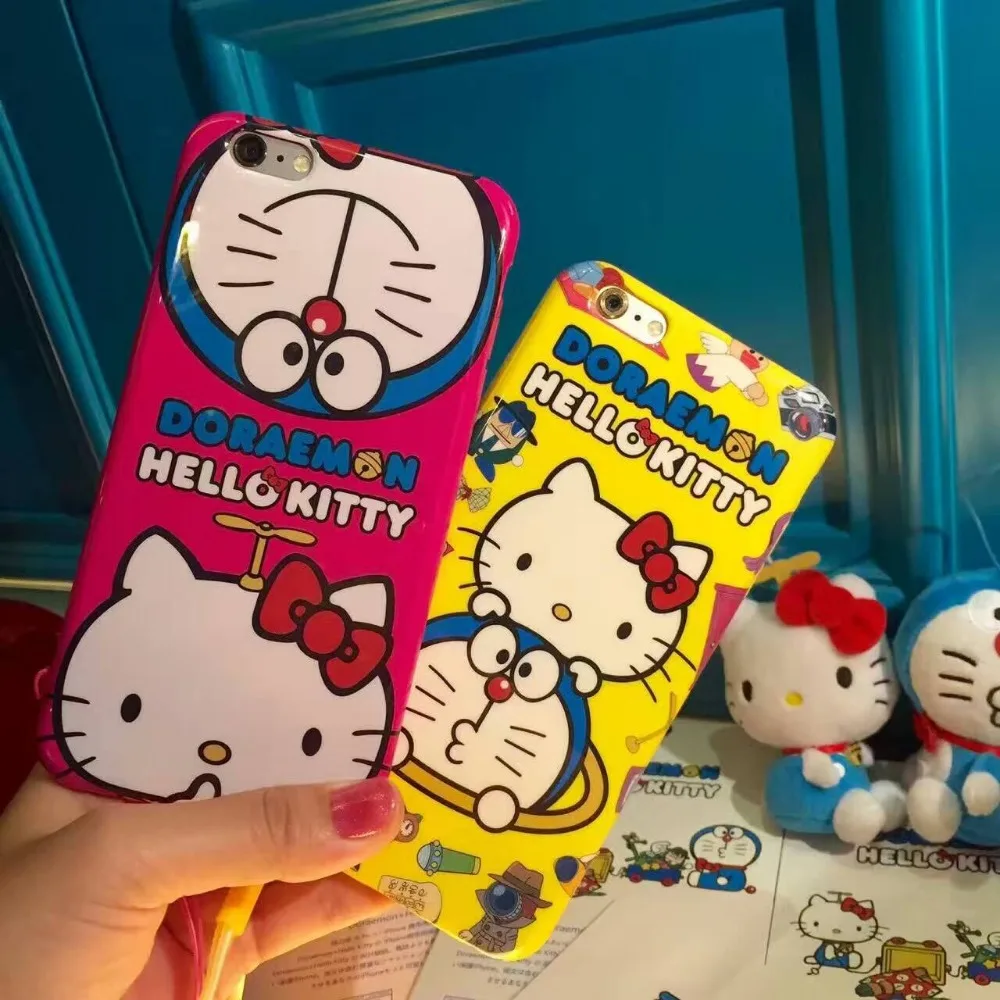 Jepang Kartun Lucu Hello Kitty Doraemon TPU Kasus Cover Dengan