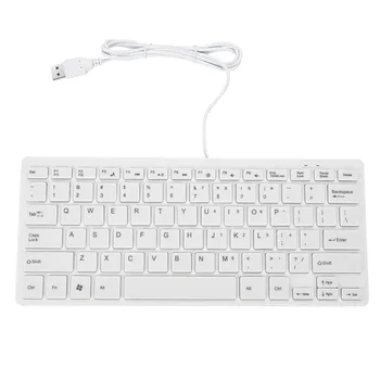 

New Comfortable Super Slim Keyboard USB 2.0 Mini Multimedia Wired Keyboard 78 Keys For Notebook PC#T2