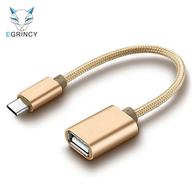 EGRINCY USB C type C к USB2.0 OTG Кабель-адаптер для huawei Xiaomi 4C 5 6 Nexus 5X6 P Letv Macbook type-C OTG кабель для зарядки и передачи данных