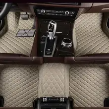 Автомобильный напольный коврик для T0yota Land cruiser 100 200 de 1998- estera de cuero Interior del coche accesorios