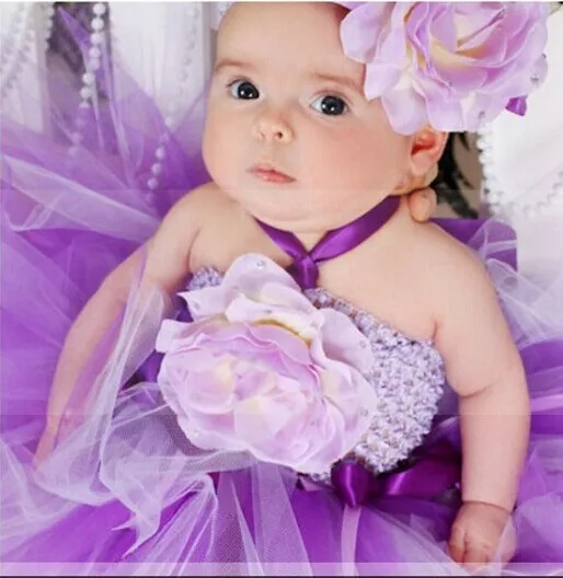 purple colour baby dress