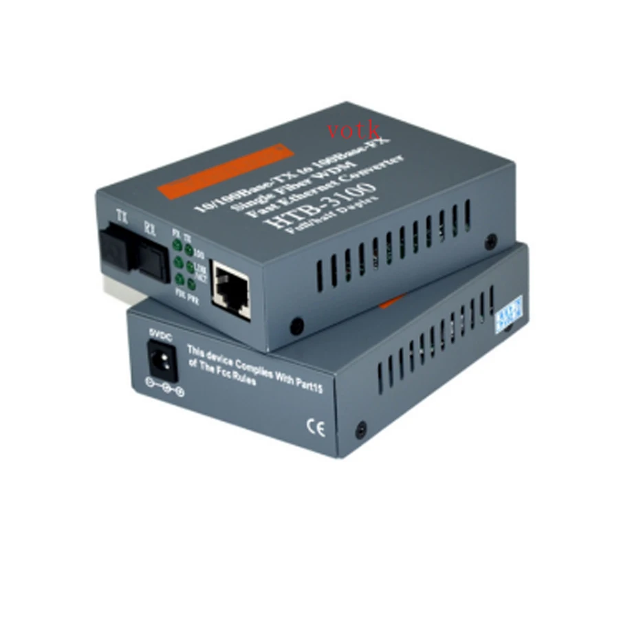 

import chips! HTB-3100AB Optical Fiber Media Converter Fiber Transceiver Single Fiber Converter 25km Single mode single Fiber