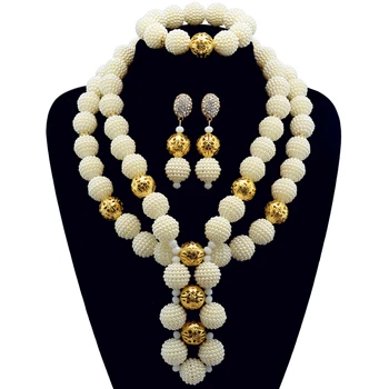 

Newest african beads jewelry set 2017 nigerian wedding african beads 14 color indian necklace bracelet earrings women