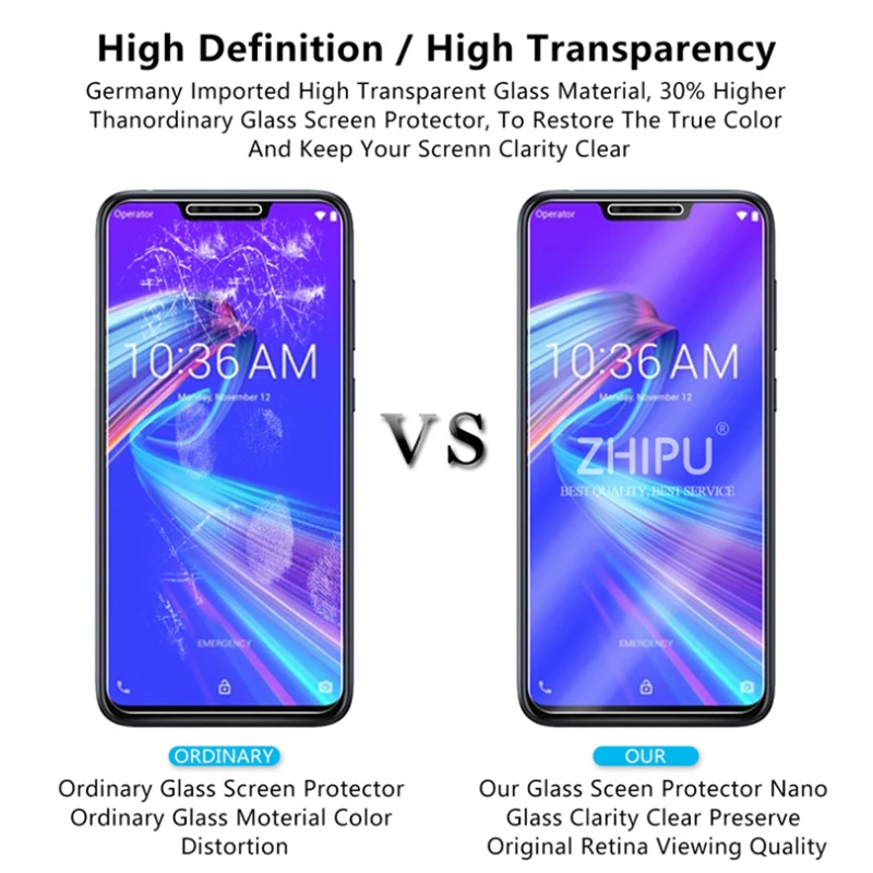 Закаленное стекло для Asus Zenfone Max M2 ZB633KL Защитное экрана 2.5D 9 H закаленное Pro