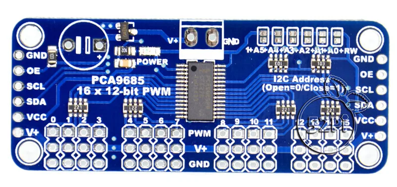 16 способ PMW модуль привода рулевого механизма I2C-Controlled драйвер pwm доска