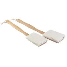 Натуральная Мочалка для ванны щетка с длинной ручкой съемный скруббер деревянный спа массажный Душ кисти для купания Инструменты