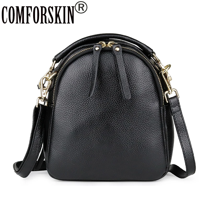 

COMFROSKIN New Arrivals 100% Genuine Leather Women's Totes European And American Women Leather Handbag Brand New Cross-body Bag