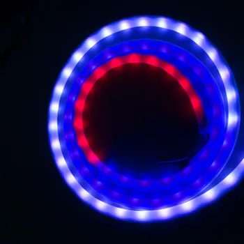 

5m DC12V WS2811 led neon pixel light,RGB full color;60leds/m with 20pixels/m;waterproof in milky tube