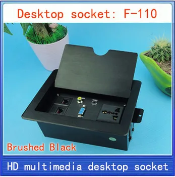 

Desktop socket / hidden /multimedia information outlet box/ network RJ45 3.5 Audio video VGA interface desktop socket F-110