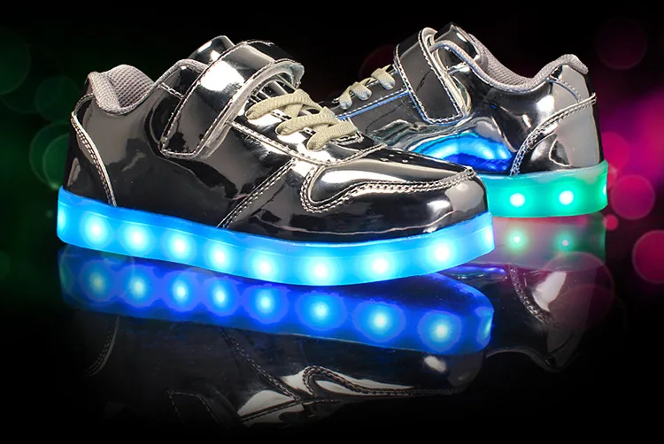 children's shoes for sale Size 25-37 Children Led Light Up Sneakers Luminous Sneakers for Boys Girls Hook Loop Glowing Shoes Kids Casual Shoes with Light extra wide fit children's shoes