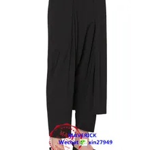 27-44 Для мужчин одежда мода GD DJ стилист Ретро Асимметричные двойной шить свободные юбка Большие размеры певица костюмы