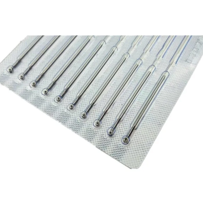 10 коробок 100 шт. натуральная Yunlong одноразовые иглы для акупунктуры стальными ручками Стерильная игла Одиночная упаковка 0,25/0,30/0,35 мм