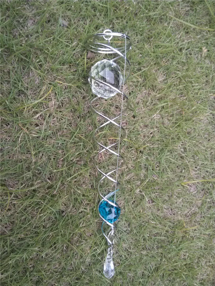 Спираль ветряной Спиннер с 2 шт. хрустальный шар