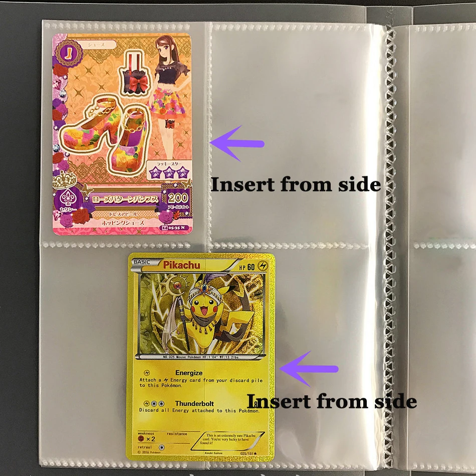 192 объемные карты Прозрачные Альбомы для Pokemon CCG MTG Magic Yugioh настольные игры карты держатель для книги