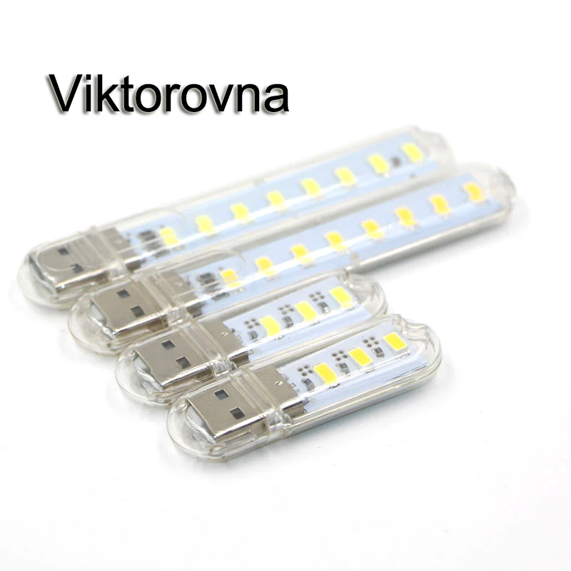 Портативный светодиодный USB ночник Viktorovna брелок для чтения настольной книги