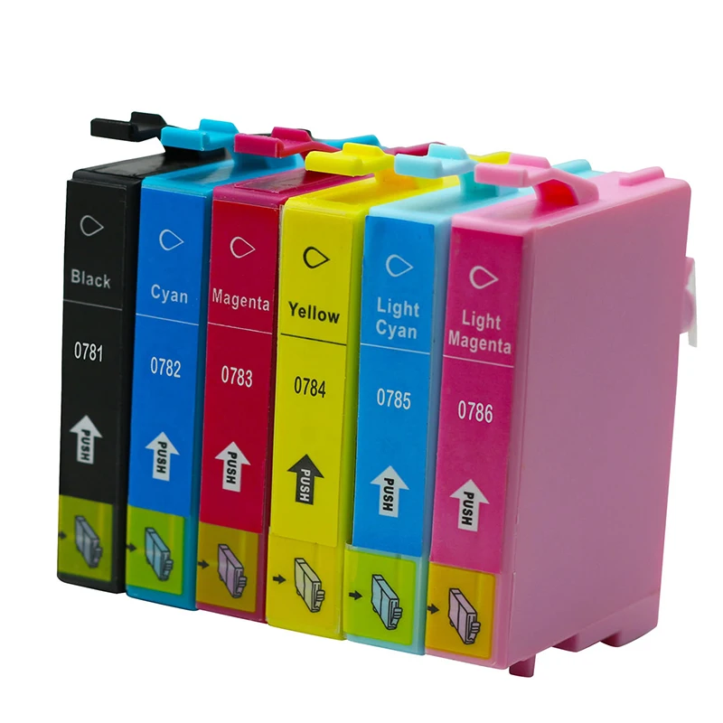 6 шт. картриджи для принтера Epson t0781 R260/R280/R380/RX580|ink cartridge|epson ink cartridgesink cartridge epson |