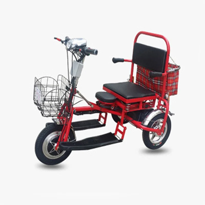 Электрический трехколесный скутер складной литиевый переносной мобильный трехколесный мотоцикл Citycoco для пожилых людей трехколесный велосипед для людей с ограниченными возможностями скутер