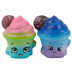 FULL-2pcs/Набор Kawaii мягкими Jumbo торт Squeeze игрушки замедлить рост Galaxy Шоколад Радуга Ароматические супер мягкий снятие стресса Ch