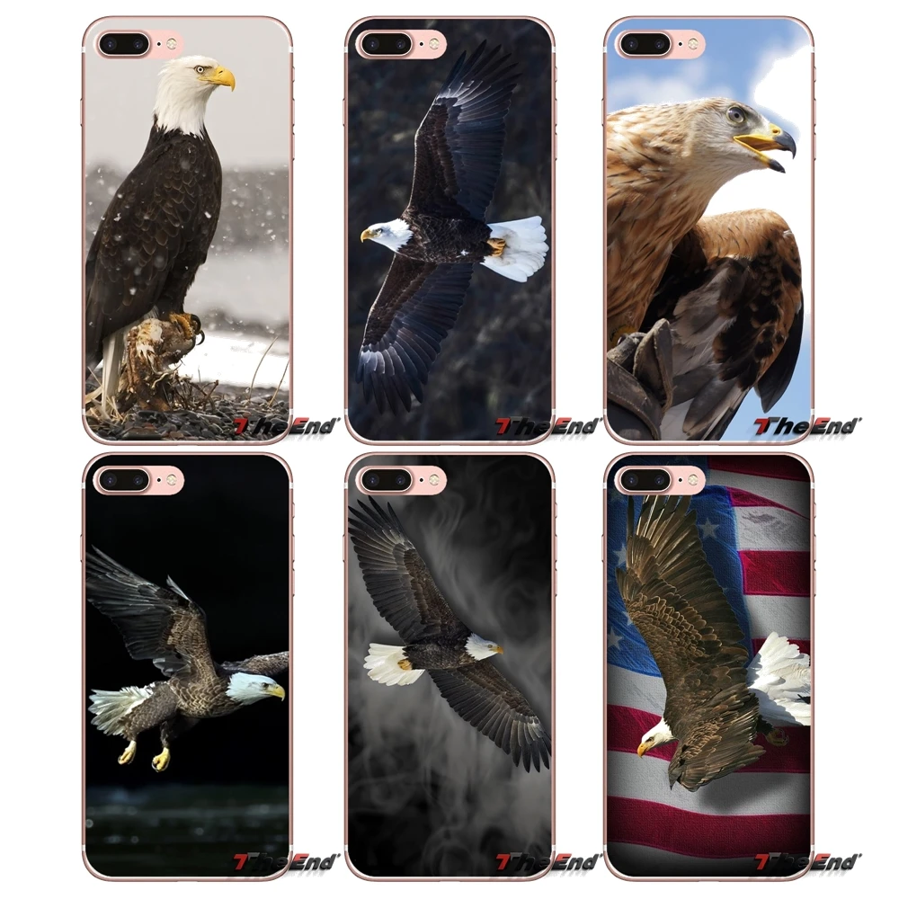 Чехлы для мобильных телефонов Bald eagle USA graphic iPhone X 4 4S 5 5S 5C SE 6 6S 7 8 Plus Samsung Galaxy J1 J3 J5 J7 A3