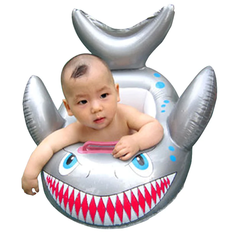 Children Kids Swimming Ring Seat Cartoon Shark Shape Inflatable Pool Floating Water Toy YH-17 | Игрушки и хобби