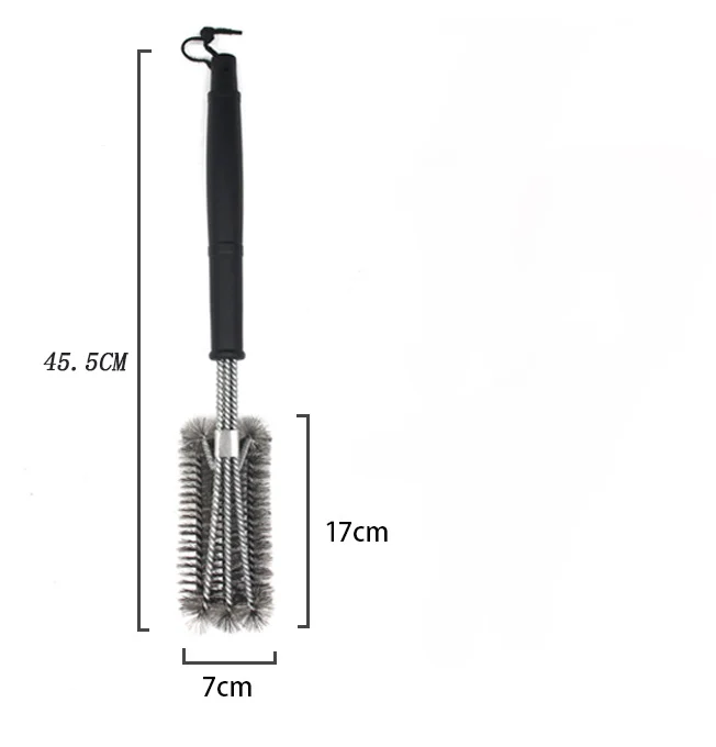 Антипригарные щетки для барбекю и гриля нержавеющая сталь для чистки щетин с ручкой прочные инструменты для приготовления барбекю горячая распродажа - Цвет: D