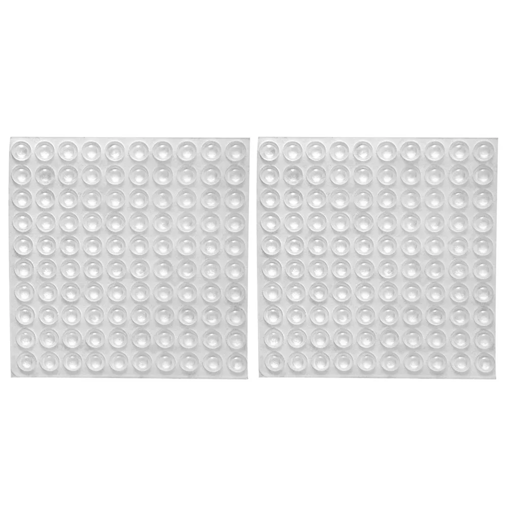 100pcs/set Door Stopper Silicon Rubber Kitchen Cabinet Self Adhesive Stop Damper Buffer Pad Furniture Hardware