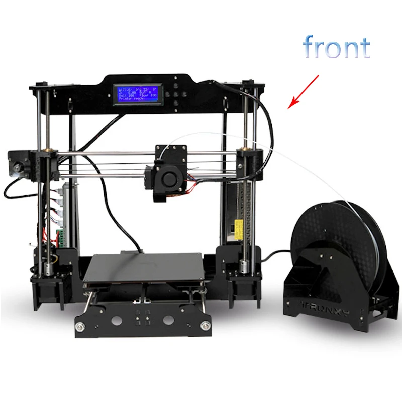 2018 Tronxy 3d Priinter كيت عالية الجودة السيارات التسوية الدقة Reprap 3d طابعة DIY كيت + 1 لفة خيوط 8 GB بطاقة SD كما هدية