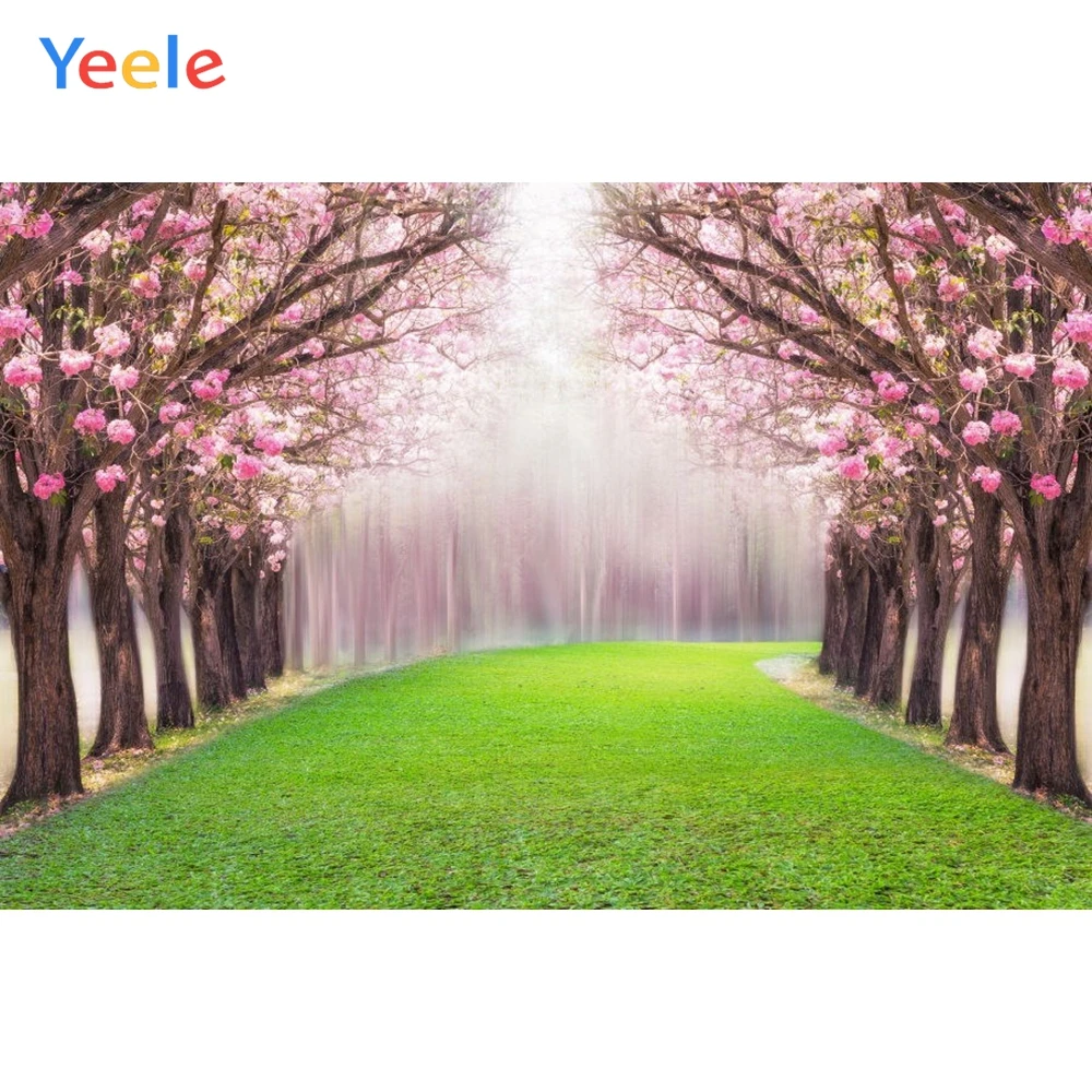 

Yeele Spring Scenery Backdrops Wedding Photography Flowers Trees Photo Booth Photographic Backgrounds Photo Studio Back Drops