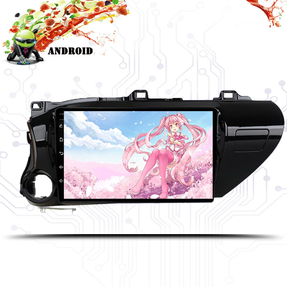 Flash Deal Android 9.1 Screen Car DVD Player Autoradio for Toyota Hilux 2016 2017 18 GPS Navigation Stereo Radio Bluetooth Headunit System 3