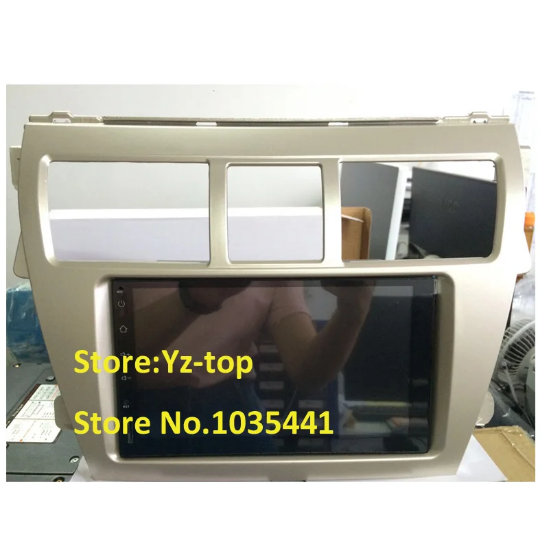 Double 2Din Car Audio Frame for Toyota Vios belta Yaris Sedan Stereo