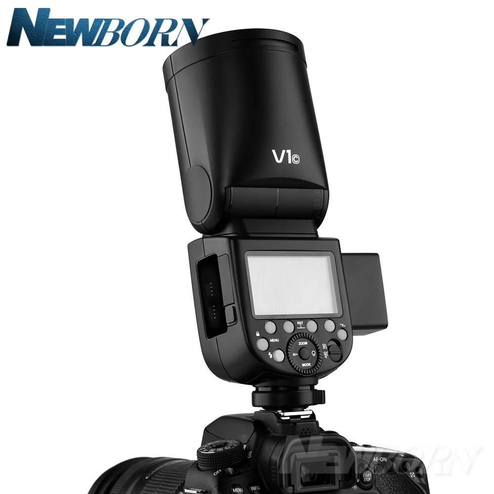 Фотовспышка в наличии Godox V1 V1C V1N V1S TTL 1/8000s HSS литиевая батарея фотовспышка для Canon