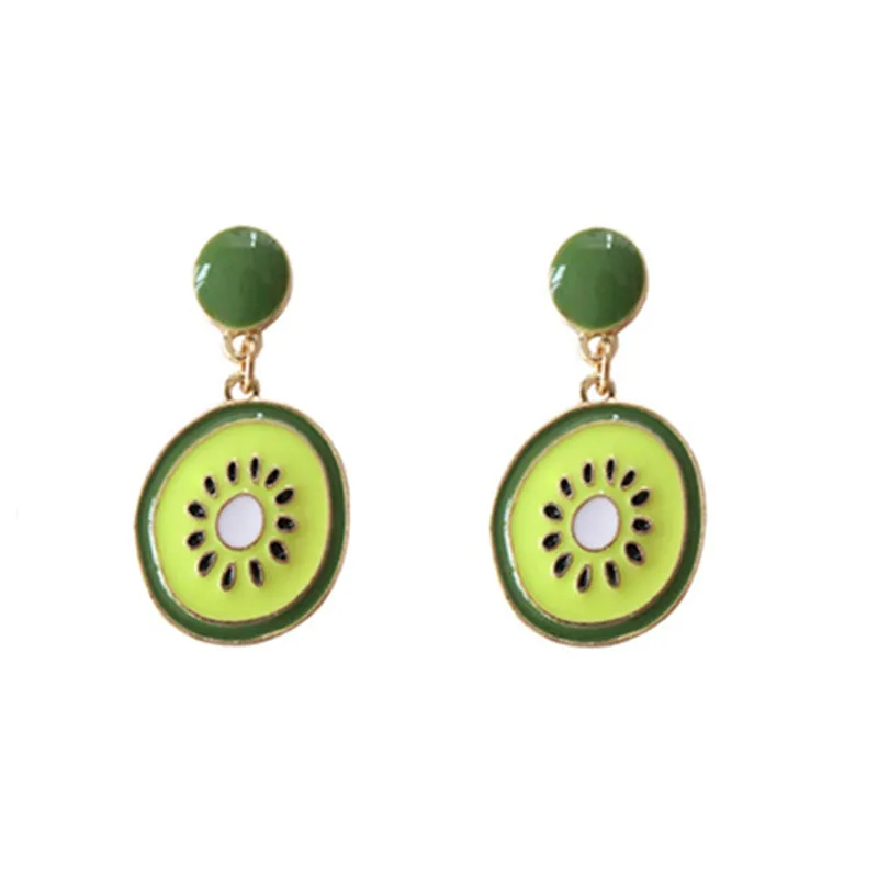 

Pineapple fruit earrings oranges and collars The summer vacation the wind Fruit orange earrings pineapples stud earrings