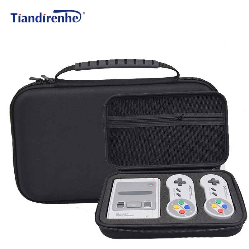  Game Case Bag for Nintend Switch SNES SFC Classic Mini for 2 Controllers Charger HDMI Cable Cover f - 32898644558