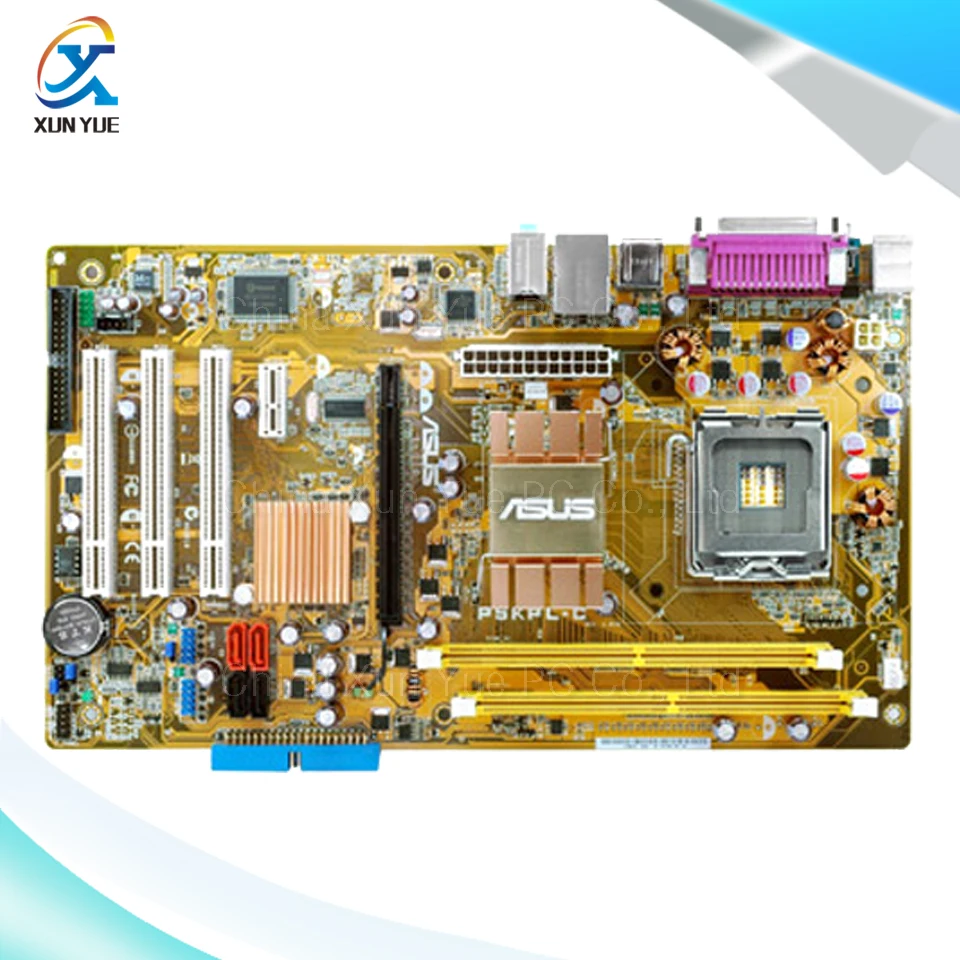 P5KPL-C Original Used Desktop Motherboard Intel G31 Socket LGA 775 DDR2 4G SATA2 USB2.0 ATX intel g31 micro atx lga 775 ddr2 computer motherboard blue silver
