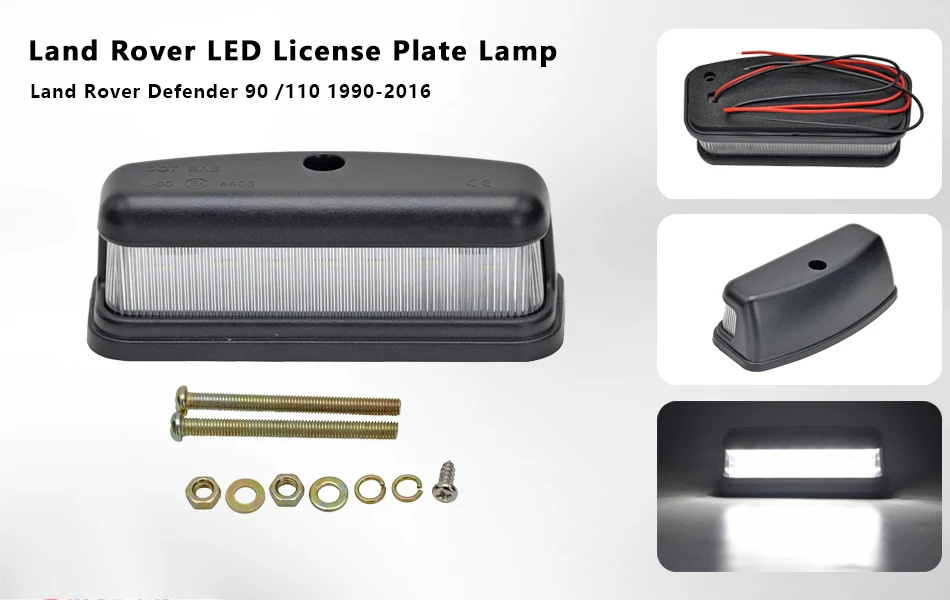 

LED Car License Lamp for Land Rover Series 2, 2A & 3 All Models/Defender 90/110/130 All Models High Quality
