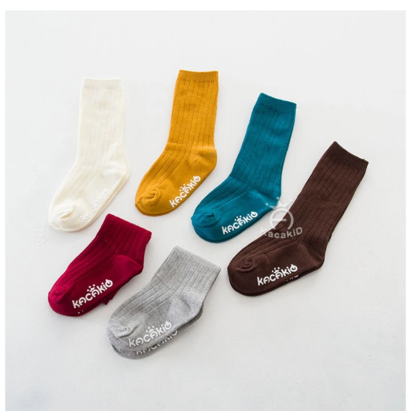 Топ Мода Мужская Осень-зима детские теплые хлопковые носки Детские носки Размеры на 0–4 л. Обувь для девочек Обувь для мальчиков