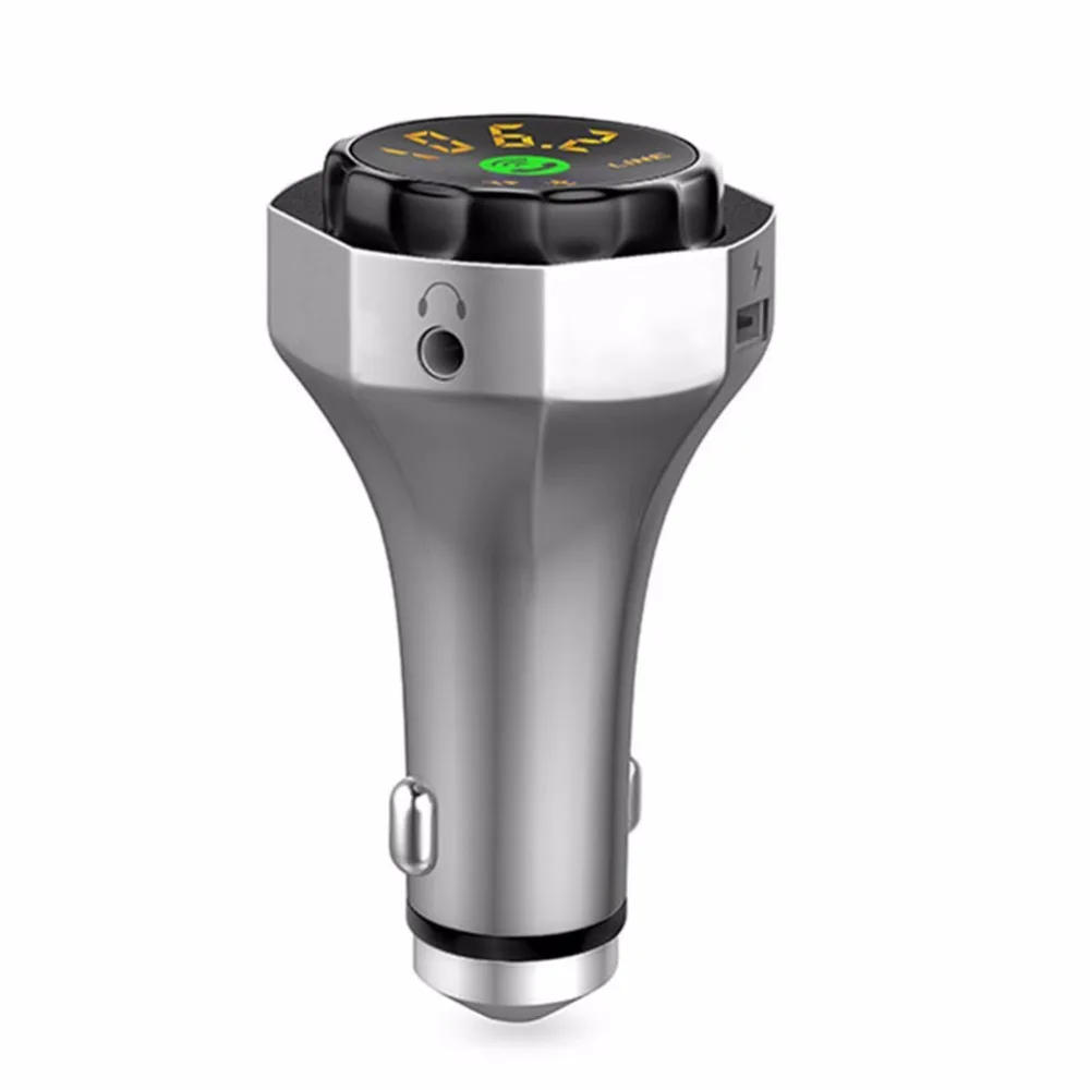 

New Car MP3 Player Wireless FM Transmitter Bluetooth Handsfree Car Kit FM Modulator Fast Charging Dual USB Support TF U-disk