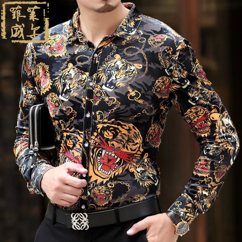 Popular Mens Leopard Print Dress Shirt-Buy Cheap Mens
