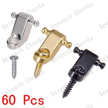 

60 Pcs New Style Electric Guitar Roller String Tree String Retainer - 3 Color for choose (Chrome & Black & Gold)