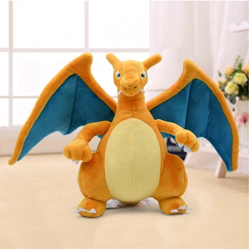

21cm New Anime Charizard Center Mega Evolution Soft Plush Toys Hi-Q PP Cotton Stuffed Animal Children Plush Doll Gift