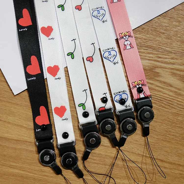 

New love heart grass Multi-function Mobile Phone Straps Rope Tags Strap Neck Lanyards for keys ID Card Pass Gym Hang Rope Lariat