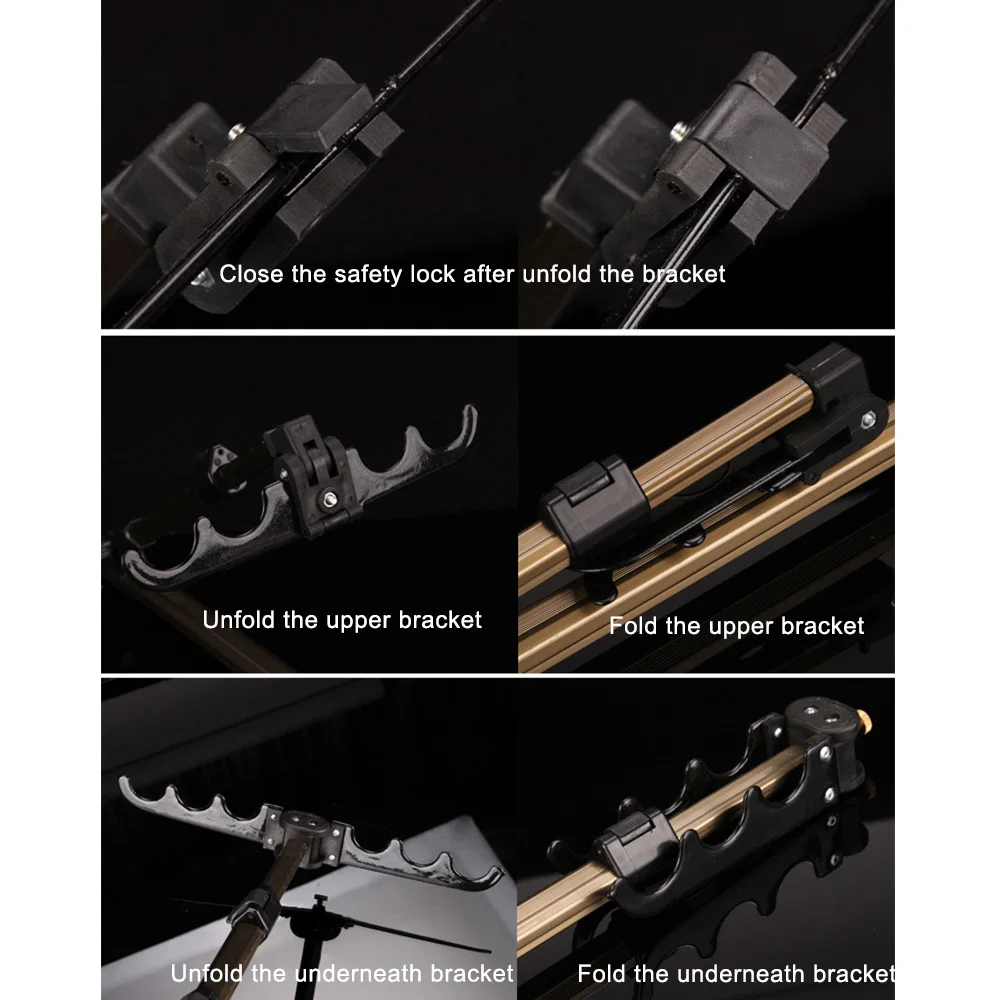 Держатель для удочки из алюминиевого сплава многофункциональный регулируемый выдвижной держатель для удочки, держатель для удочки, аксессуар для рыбалки