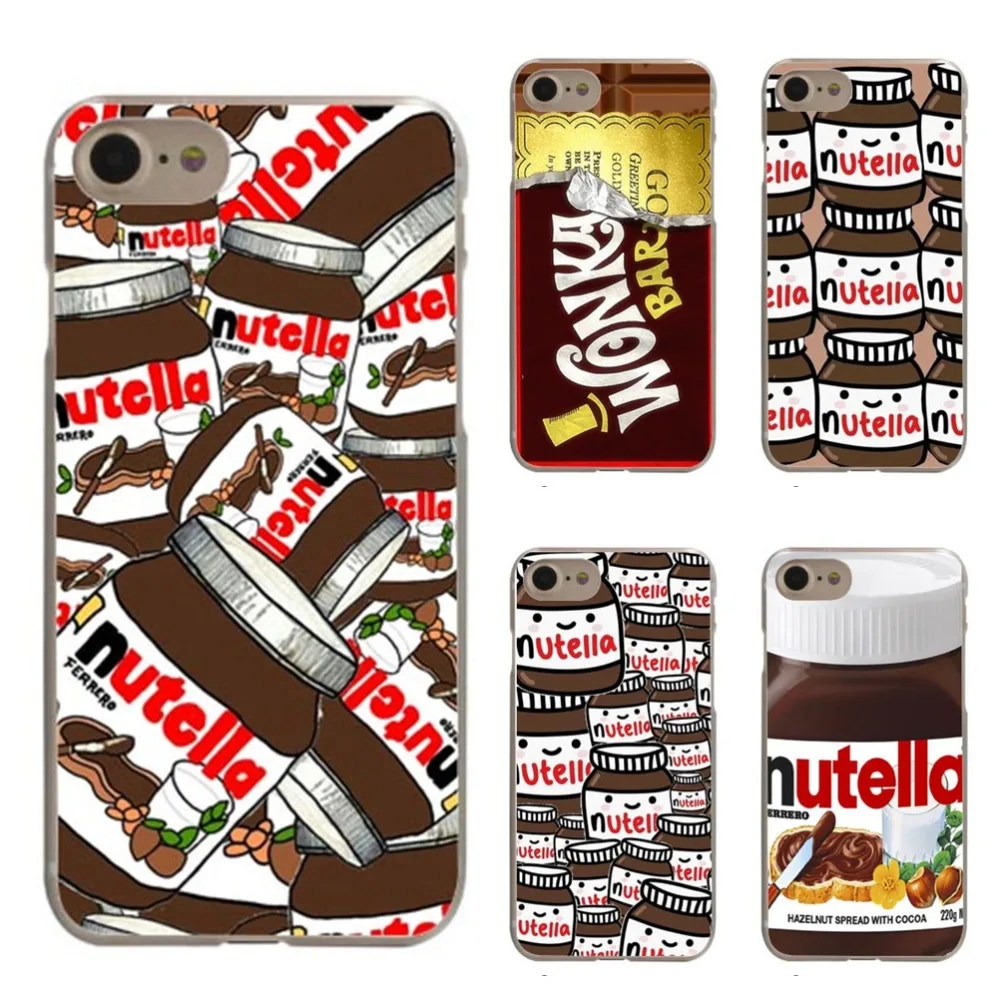 Чехол для телефона милые Tumblr Nutella Дизайн Жесткий iPhone 5 5S SE 6 6splus 7 Plus 8 плюс Еда чехол