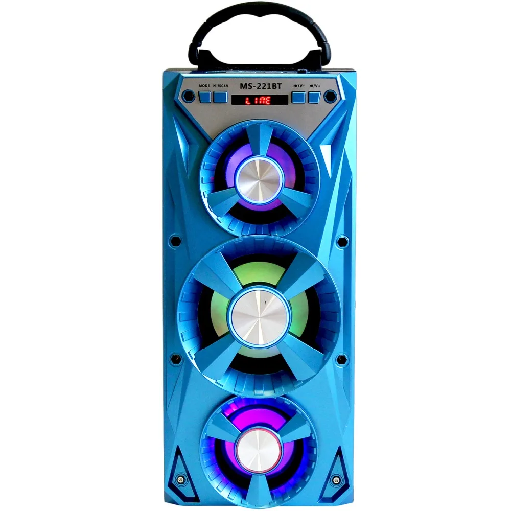 

Speaker Bluetooth Portable High Power USB TF FM Radio Light LED for party