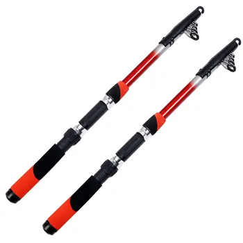 

Portable Travel Sea Fishing Pesca Spinning Rod Telescopic Fishing Rod Glass Fiber Fishing Pole casting rod 2.1M 2.4M 2.7M 3.0M